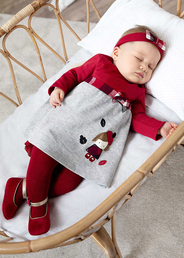 现货西班牙mayoral女发带连衣裙