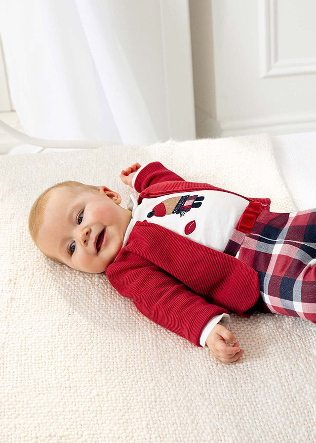 麦悠女婴秋冬夹克T恤长裤套装