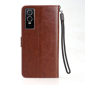 适用vivoY76s手机壳翻盖vivoV2156A保护套皮夹vivo丫76S外壳6.58英寸V1VOV2156T新款 vovo男士 Ⅴivo插卡viv0钢