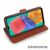 适用 三星SM M336K手机壳6.60英寸SM一M336K保护套翻盖Jump2外壳皮夹samsung钢化膜Galaxy硅胶SMM336K插卡防?