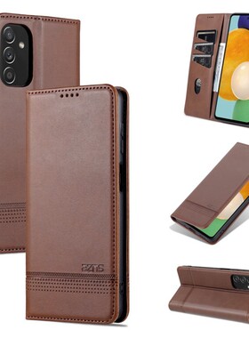 适用三星SM-M526B/DS手机壳6.70英寸SM一M526BR/DS外壳翻盖Galaxy M52保护套皮夹SMM526B磁扣钱包款软壳钢化?