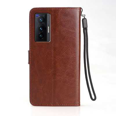 vivovivoX70仿皮简约商翻盖防摔