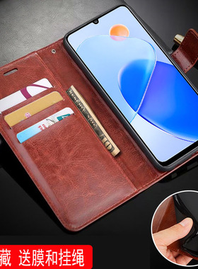 适用荣耀CMA-AN40手机壳6.74英寸华为CMA一AN40外壳翻盖荣耀PLAY6T保护套皮夹CMA-TN40软壳AN4O插卡荣誉PLAY6