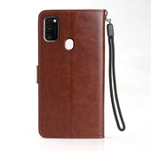 M307F 适用三星M3070手机壳翻盖M30S外壳皮夹M307FN保护套6.4英寸samsung全包Galaxy钱包款 DS磁扣插卡软壳