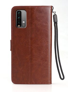 适用 小米M2010J19SC手机壳6.53英寸红米note94G保护套翻盖红米note9 4G外壳皮夹REDMI全包hm插卡nata软壳not