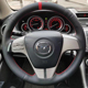 睿翼把套手缝专用全包款 15款 马自达睿翼方向盘套真皮09