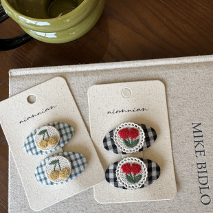 韩系儿童bb夹 可爱洋气宝宝发夹头饰发饰 椭圆女童刘海夹边夹