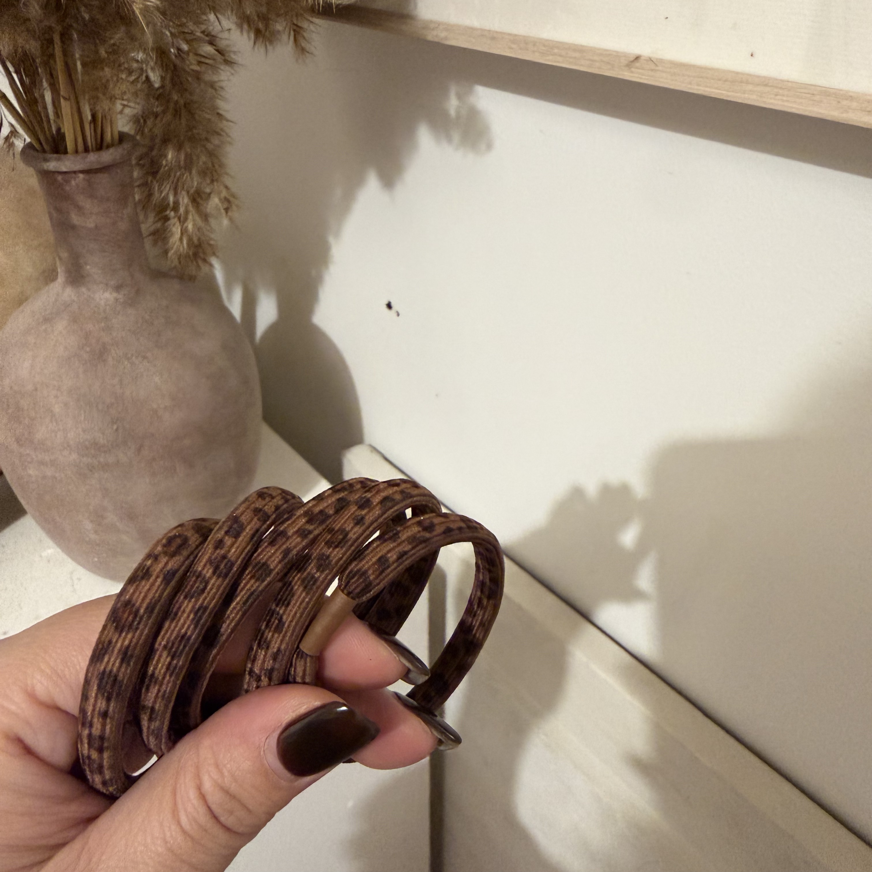 韩国豹纹发圈 高弹力马尾绳女童 儿童扎头发皮筋 耐用头绳头饰