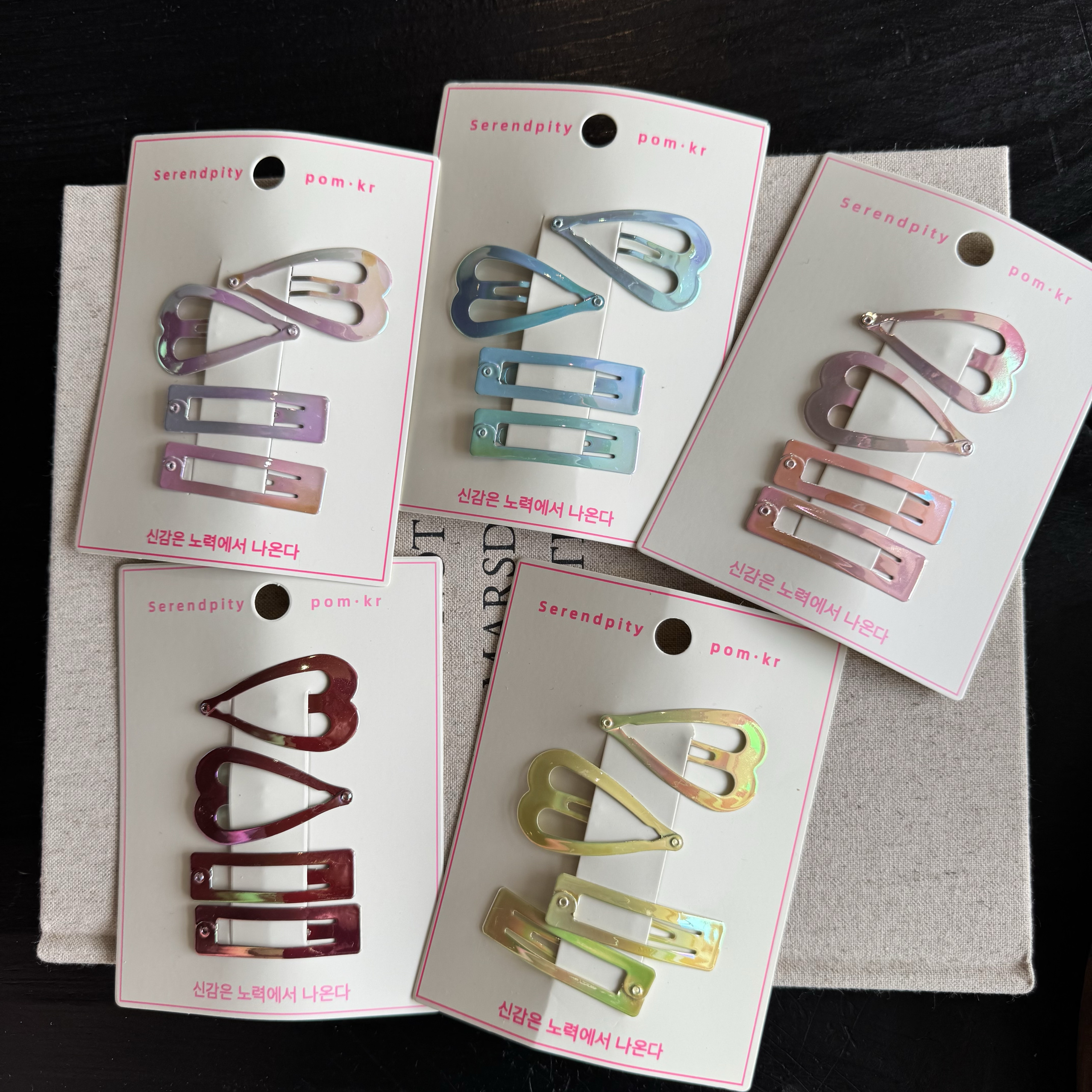 2025新款韩国幻彩亮面儿童bb夹 基础百搭边夹刘海夹 洋气女童发夹