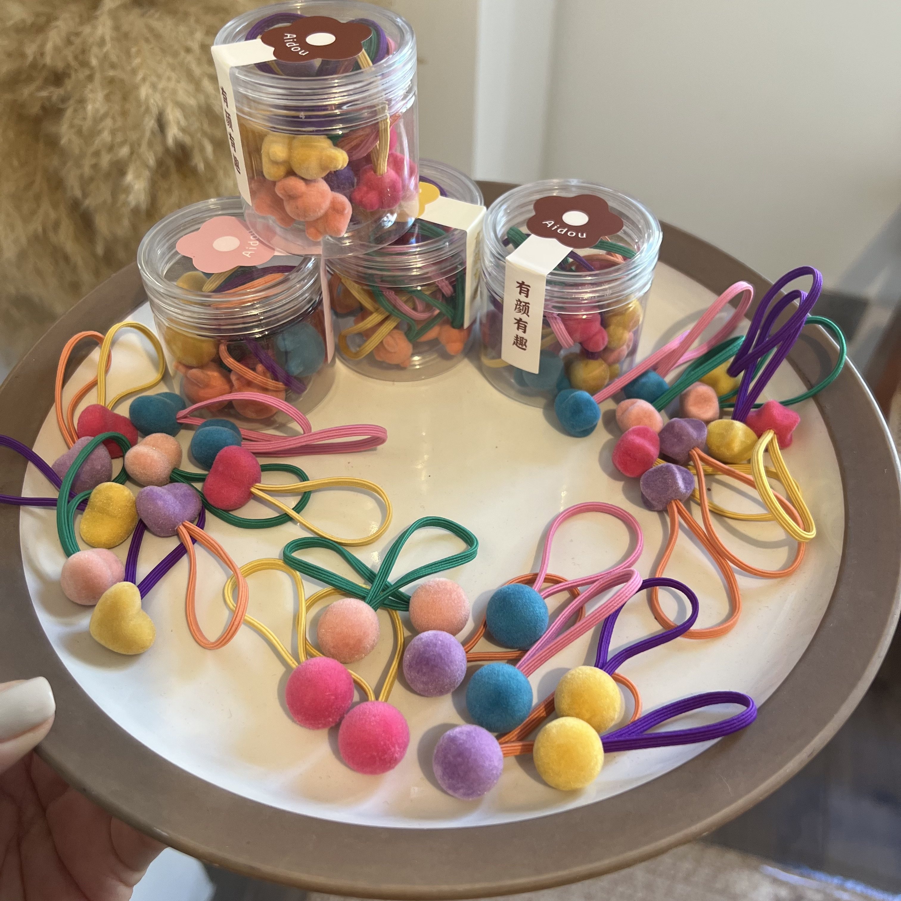 植绒星星爱心发圈儿童 秋冬新款扎头发皮筋头饰 宝宝头绳头饰,童装/婴儿装/亲子装,发饰,淘宝优惠券,粉丝福利购,淘宝优惠卷