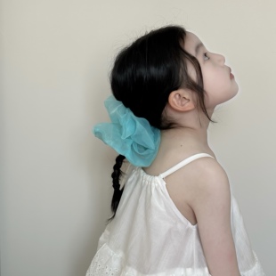 超大号欧根纱大肠发圈女童 洋气宝宝头饰发饰 韩国儿童头花头绳