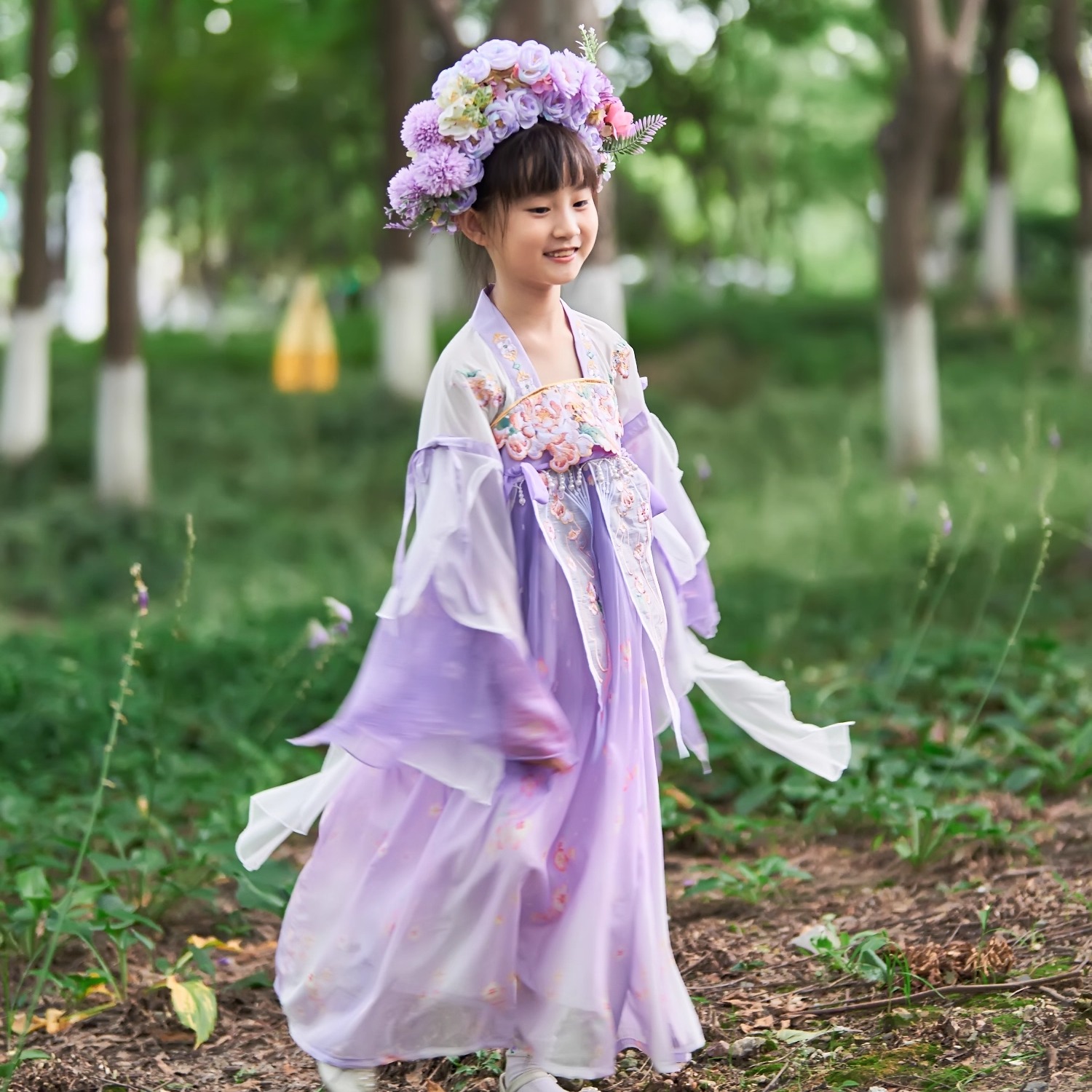 女童汉服中国风古风改良连衣裙