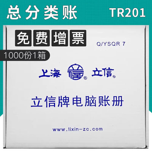 立信总分类账TR201电脑套打凭证