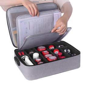 印章收纳包营业执照一体包公张印章收纳盒多格放章的收纳盒公司盖印收纳印章密码箱高级公章收纳包便携保管箱