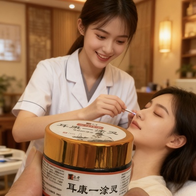 耳康一涂灵采耳店耳部护理膏正品耳痒乳膏软膏硼酸酒精冰片滴耳液