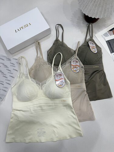 LAP贵妇新款高奢缎面含蚕丝养肤吊带背心 舒适无钢圈背心式文胸