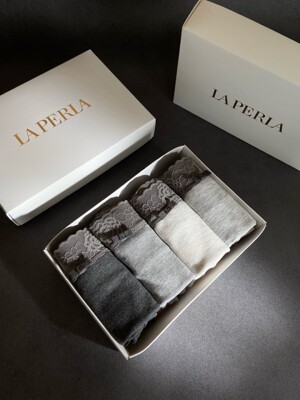 LAP新款法式蕾丝山茶花边中腰无痕内裤 舒适柔软纯棉档三角女内裤