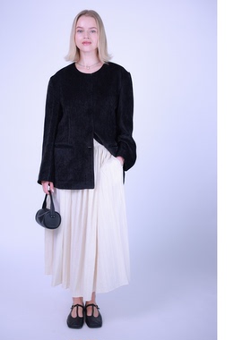 ETIK Nor 瑞典黑色圆领极简外套