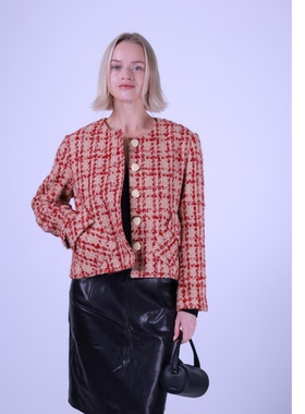 ETIK Nor瑞典红色格纹上衣