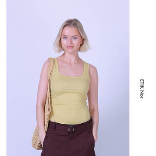 Nor瑞典春夏弹力方领背心 ETIK