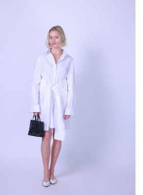 ETIK Nor 瑞典长袖意大利精细棉裙衬衫裙