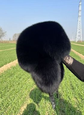 雷锋帽冬天加厚保暖仿皮草帽子男冬季潮环保貉子毛东北全毛霸王帽