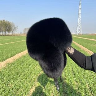 雷锋帽冬天加厚保暖仿皮草帽子男冬季潮环保貉子毛东北全毛霸王帽