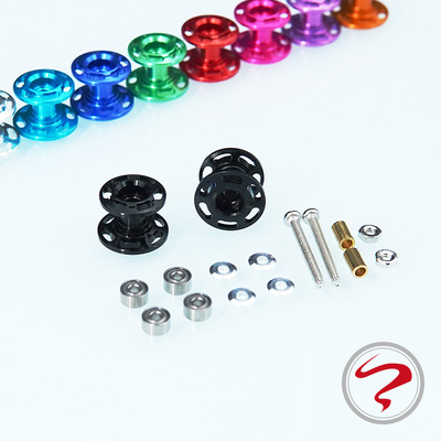 自制田宫四驱车配件95231 铝合金轴承13-12mm镂空二段导轮