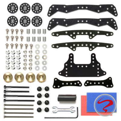 自制田宫TAMIYA四驱车 VZ底盘 改装套装 企划版 95598