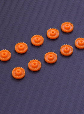 自制 田宫四驱车配件 SX,SXX SFMFMA底盘 10粒 橙色冠齿 94773