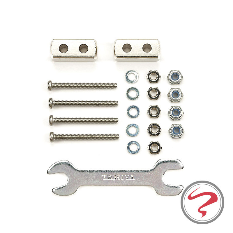 正品田宫 95487 四驱车配件 短减震器块 6x6x14mm（银色）现货