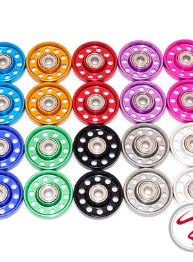 自制田宫 95301 迷你四驱车专用 轻量化13mm彩色轴承导轮 十孔