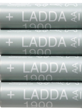 LADDA拉达充电电池HR06 AA 1.2V1900毫安时充电迷你便携通用电池