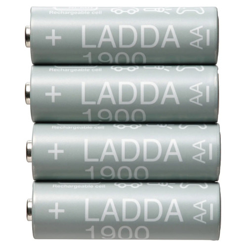 LADDA拉达充电电池HR06 AA 1.2V1900毫安时充电迷你便携通用电池