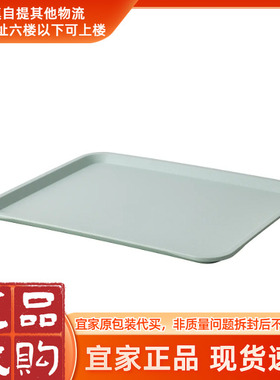 宜家正品茶盘提尔宫恩 托盘37x29 厘米餐盘长方形轻巧便捷
