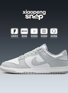 Nike耐克DunkLow白灰百搭板鞋