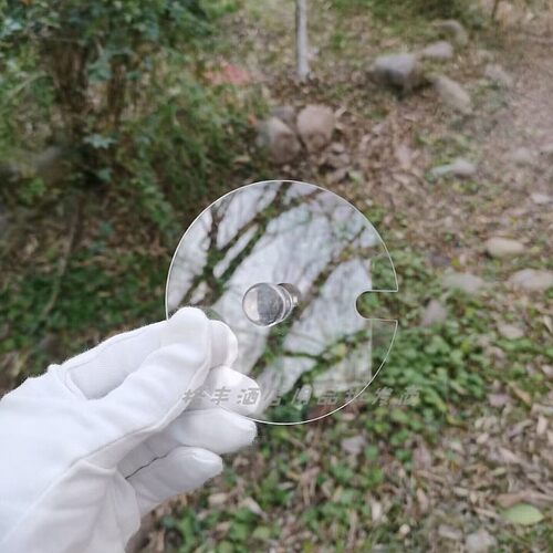 咖啡厅餐饮透明防尘杯盖有勺孔