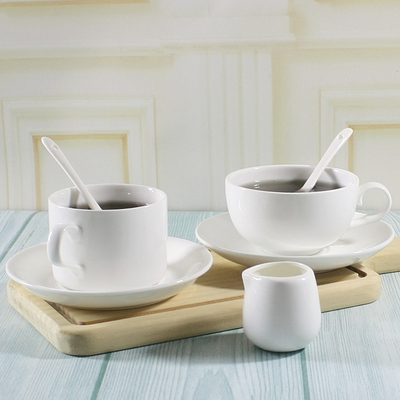 简约欧式咖啡杯碟套装卡布奇诺杯子奶茶杯酸奶杯早餐杯马克杯餐厅