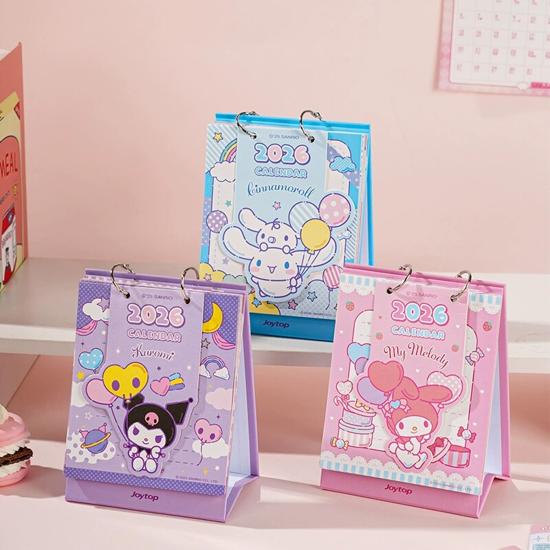 2026新款正版台历学生备忘录办公室卡通贴纸桌面摆件小台历,文具电教/文化用品/商务用品,台历,淘宝优惠券,粉丝福利购,淘宝优惠卷