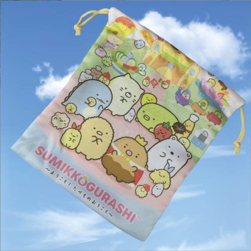 大号束口袋 可爱生物印花帆布袋双面手提袋抽绳袋环保袋收纳袋