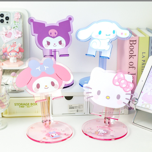 正版三丽鸥小新手机支架桌面懒人平板支撑架追剧直播支架礼物