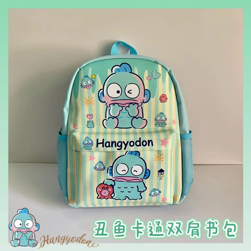 背包PU双格旅行包学生书包大号