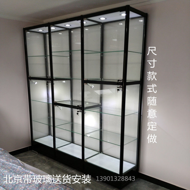 玻璃展柜展示柜陈列柜家用手办动漫模型柜精品展览货架乐高展示架