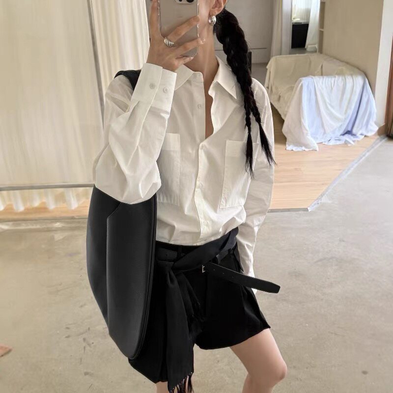韩代东大门25秋lake side 简约休闲通勤百搭女款衬衫