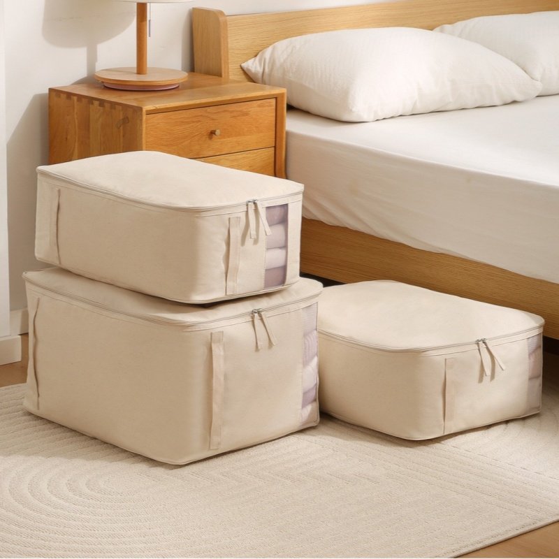 衣物被子防尘袋衣柜整理收纳袋家用大容量棉被袋纯棉布艺防潮袋子,收纳整理,被子防尘袋,淘宝优惠券,粉丝福利购,淘宝优惠卷