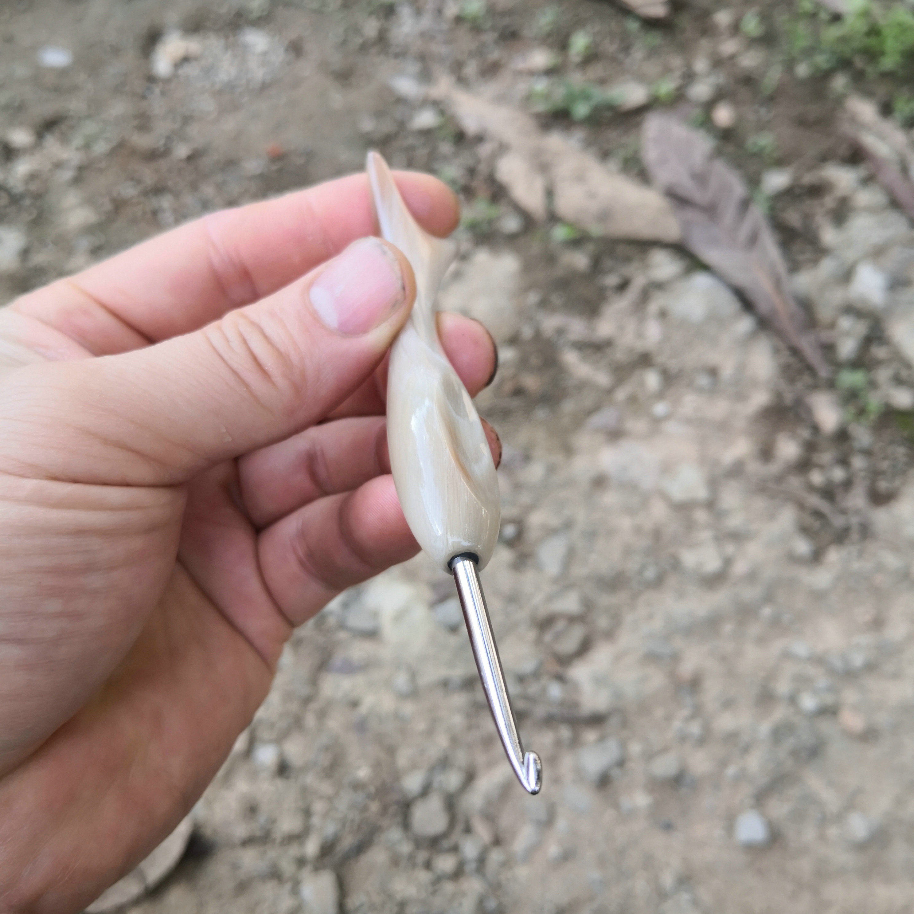 沪牌钩针头个性手作天然牛羊角针柄毛衣钩针精心打磨不锈钢针头,居家布艺,针,淘宝优惠券,粉丝福利购,淘宝优惠卷