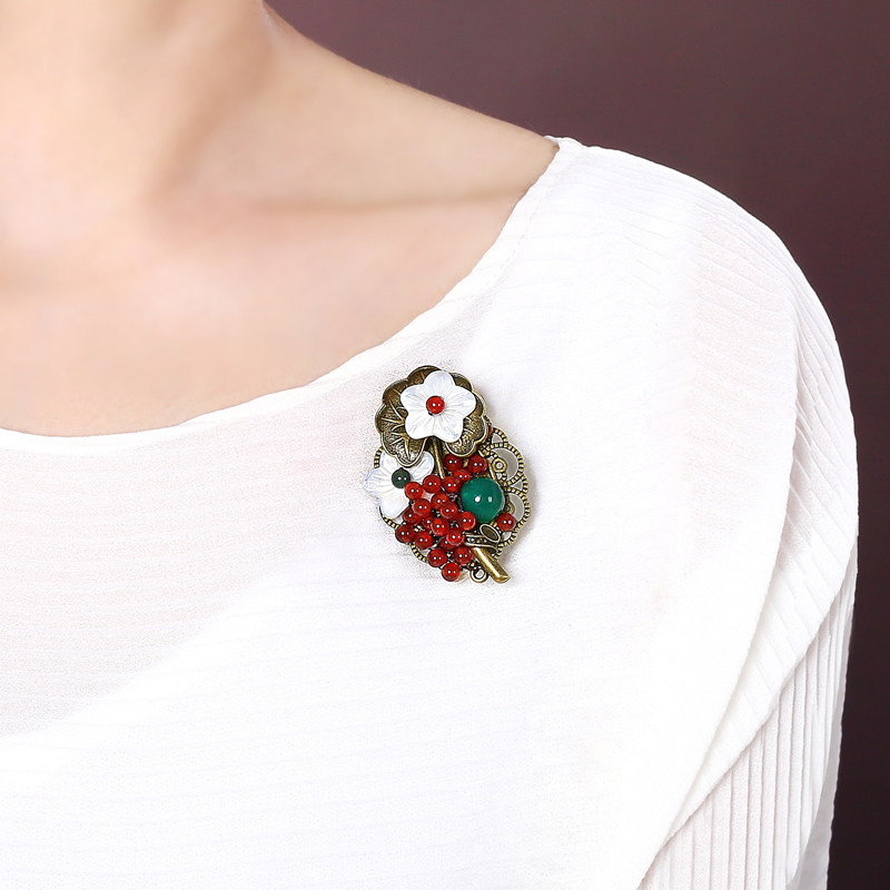 Broche femme en Matériau mixte - Ref 1187144 Image 5