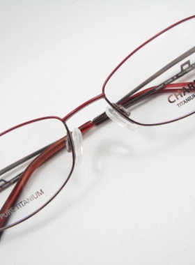Charmant夏蒙 纯钛 眼镜架CH10854 红色 眼镜框 眼镜框