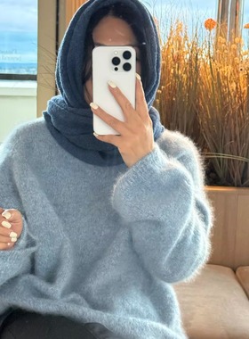 【TTDP】天天家法式复古温暖拉毛羊绒毛衣绵密绒感圆领针织衫1292