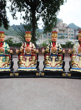 寺庙供奉风调雨顺黑色龙王爷